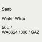 Preview: Saab, Winter White, 50U / WA8624 / 306 / GAZ.